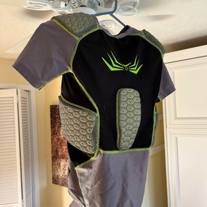 Padded Football Compression Shirt Youth Large Allison Athletic